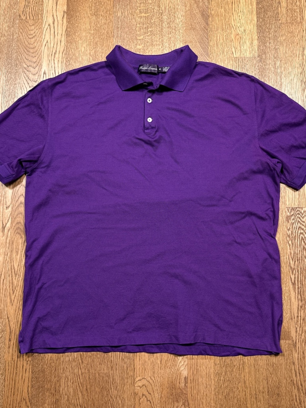 Ralph Lauren Purple Label Pique Cotton Made in Italy S/S Polo Shirt Mens 2XL